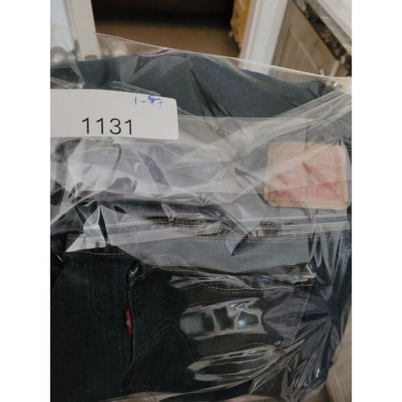 Levis 505 Straight Leg Jeans Womens 18 (actual 34x30) Blue Denim Mid Rise Zip - Picture 12 of 12